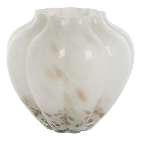 Lene Bjerre Mara Vase 24,5x24,5 cm Off White-Light gold