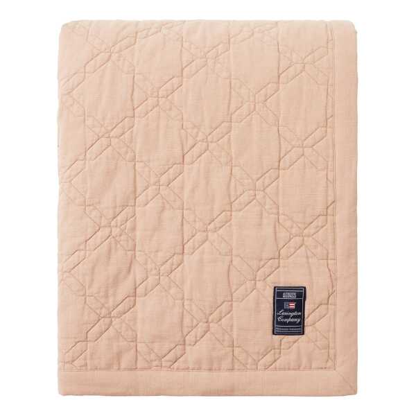 Lexington Quilted Recycled Cotton Tagesdecke 260x240 cm Beige