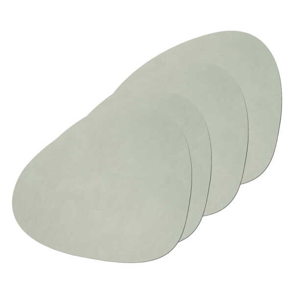 LindDNA - Tischset Curve L, Nupo olivgrün (4er-Set)