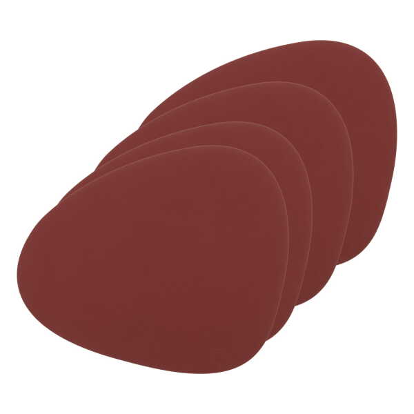 LindDNA - Tischset Curve L, Nupo rot (4er-Set)