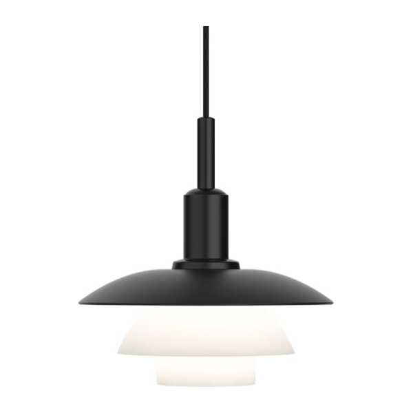 Louis Poulsen PH 3/3 Pendelleuchte Schwarz-weiß, Metall-Glas