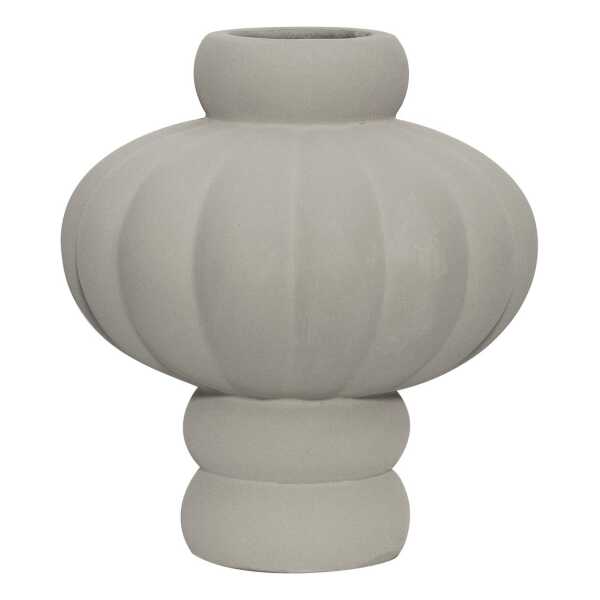 Louise Roe Balloon Vase 20cm Sanded Grey