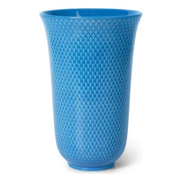 Lyngby Porcelæn Rhombe Vase 20cm Blau