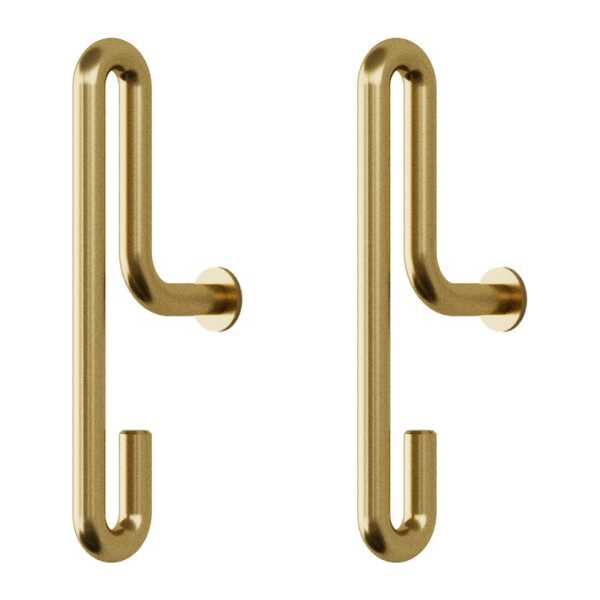 MOEBE Moebe Wandhaken small 2er Pack Matt gold