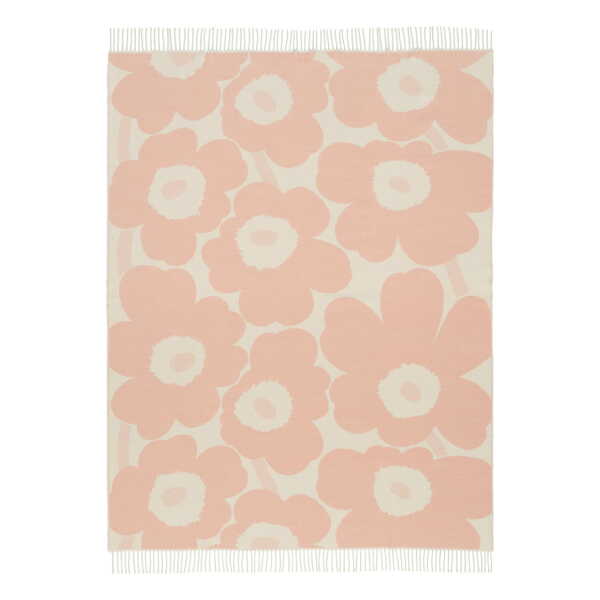 Marimekko - Unikko Wolldecke, 130 x 180 cm, pink