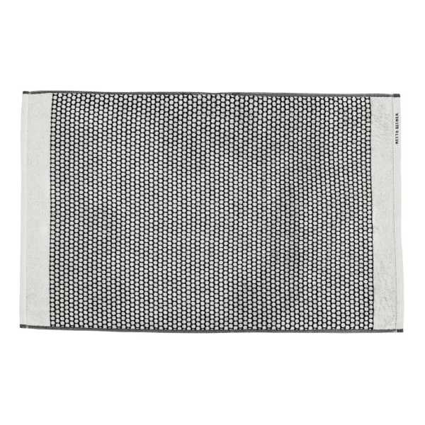 Mette Ditmer Grid Badezimmerteppich 50x80cm Schwarz-off white