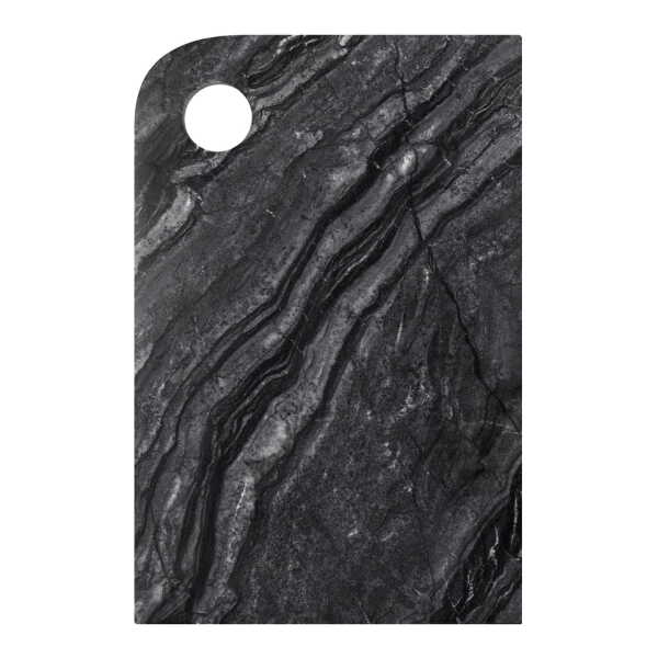 Mette Ditmer - Marble Schneidebrett, 20 x 30 cm, schwarz / grau