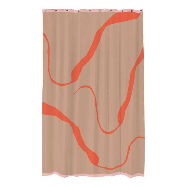 Mette Ditmer Nova Arte Duschvorhang 150x200cm Latte-orange