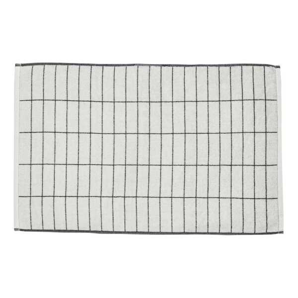 Mette Ditmer Tile Stone Badezimmerteppich 50x80cm Schwarz-off white