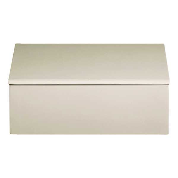 Mojoo Lux lackierte Aufbewahrungsbox 19x19x7 cm Latte