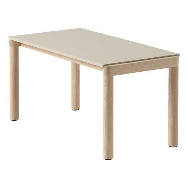 Muuto Couple 1 Plain Beistelltisch 40 x 84 x 40cm Sand-oak