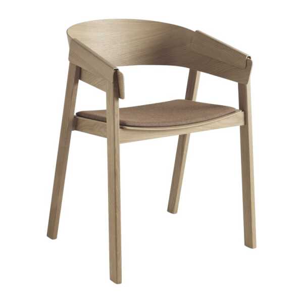 Muuto Cover Armlehnstuhl verkleideter Sitz Remix 252-oak