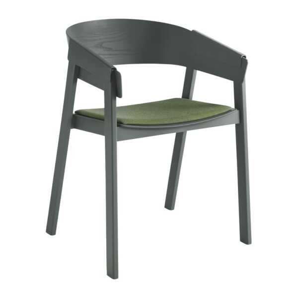 Muuto Cover Armlehnstuhl verkleideter Sitz Remix 933-green