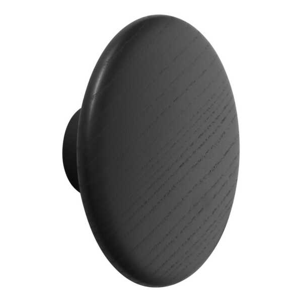 Muuto Dots Wandhaken schwarz Ø17 cm