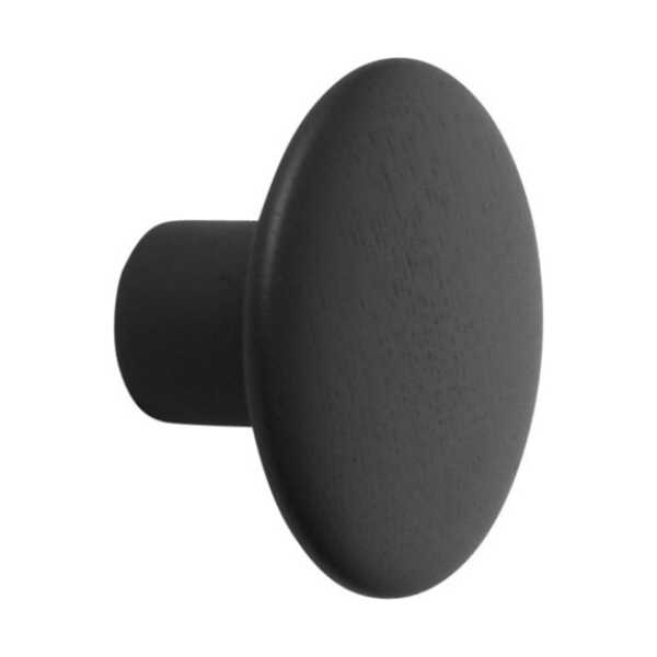 Muuto Dots Wandhaken schwarz Ø9 cm