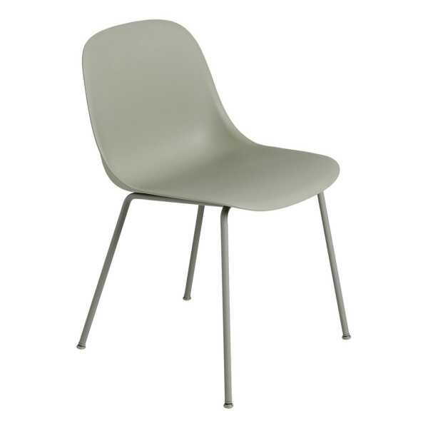 Muuto Fiber side chair Stuhl Dusty green (Kunststoff)