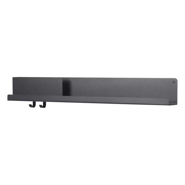 Muuto Folded Wandregal groß Schwarz