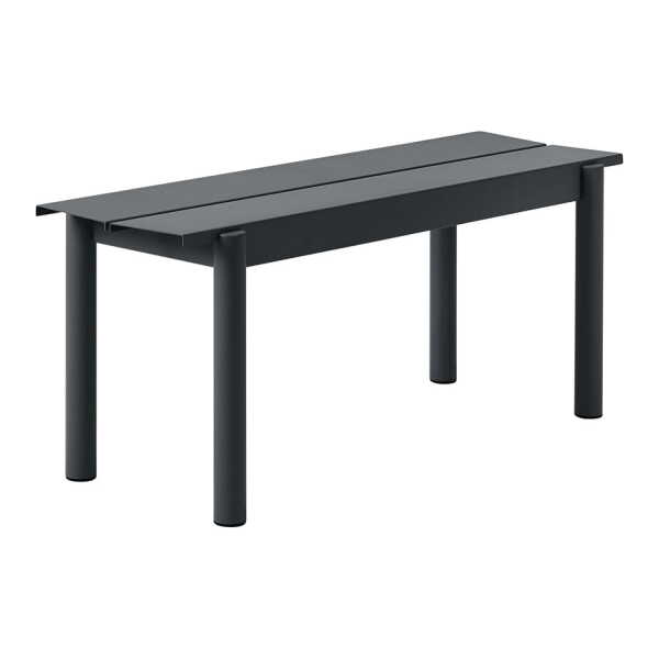 Muuto - Linear Steel Bank 110 cm, schwarz