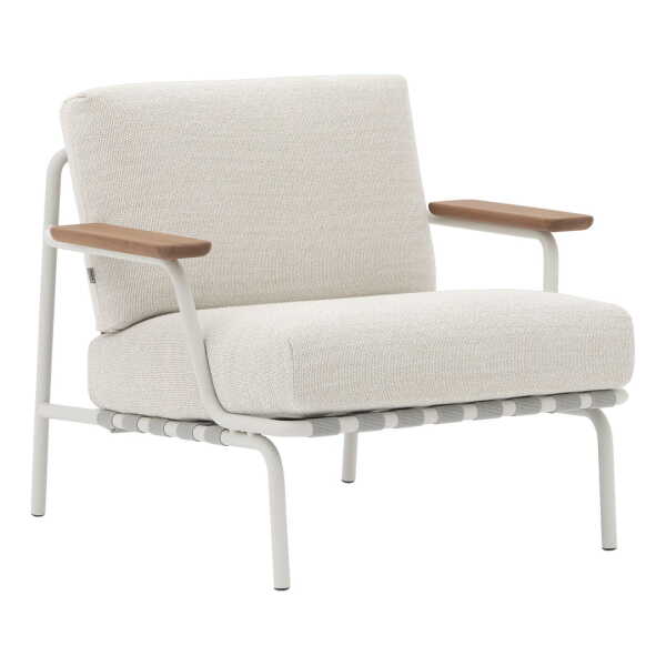 Muuto - Settle Outdoor Lounge Chair, grau / grau (Stoff Laze 1)