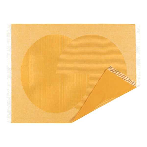NJRD Circles Wolldecke 130 x 185cm Gelb