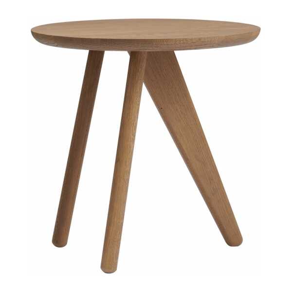 NORR11 Fin Beistelltisch Ø 40 cm Light Smoked