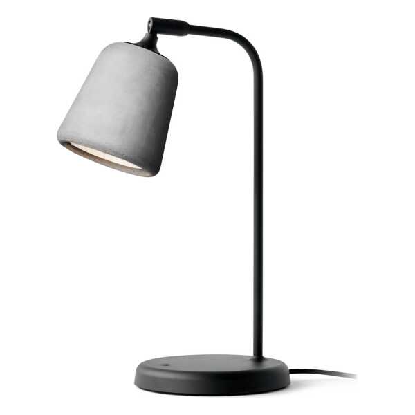 New Works Material Tischleuchte Light grey concrete
