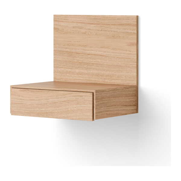 New Works - Tana Wandmontierter Nachttisch, Eiche