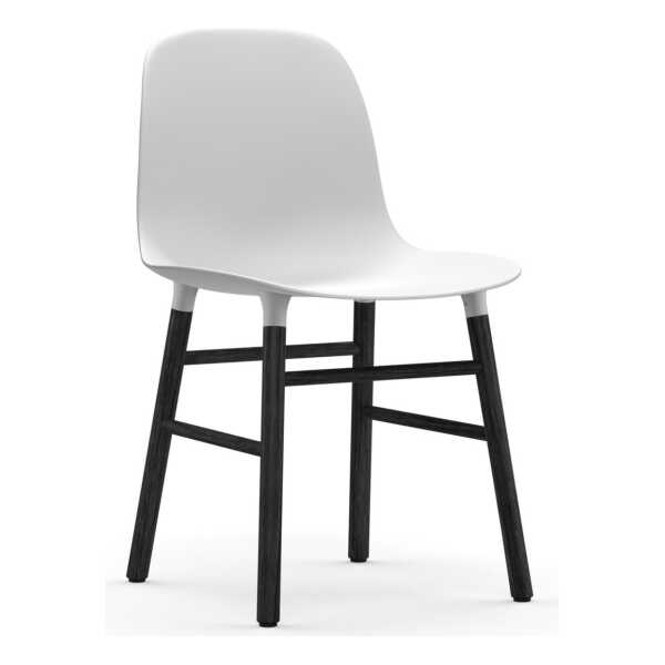 Normann Copenhagen Form Stuhl schwarze Beine Weiß