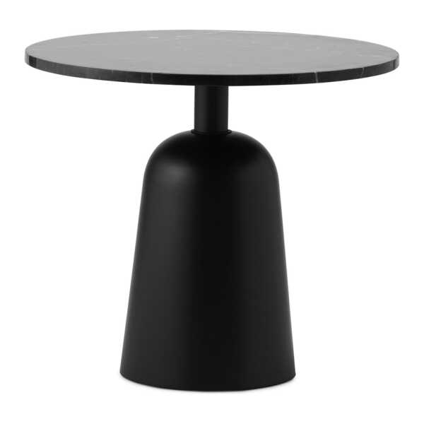 Normann Copenhagen - Turn Couchtisch ⌀ 55 cm, Marmor / schwarz