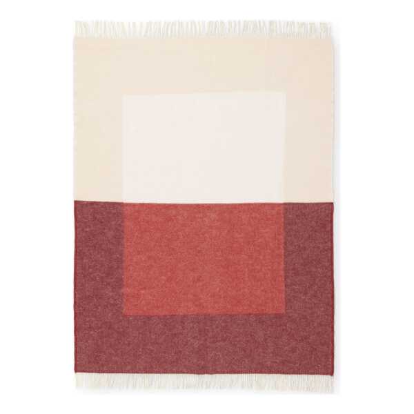 Northern Echo Wolldecke 130 x 170cm Red