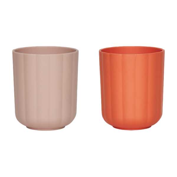 OYOY Pullo Becher 2er-Pack Rose-Apricot