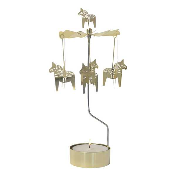 Pluto Design Engelspiel Dalapferd groß 25cm Gold