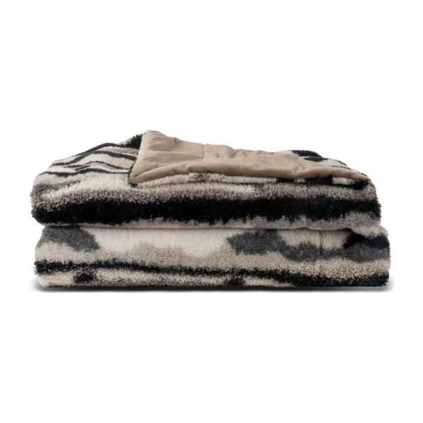 Sagaform Alba Plaid 130x170 cm Grau-Schwarz-Weiß