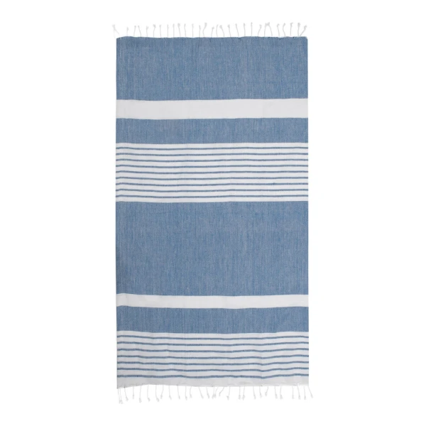Sagaform Ella hamam gestreiftes Badetuch 145x250 cm Blau