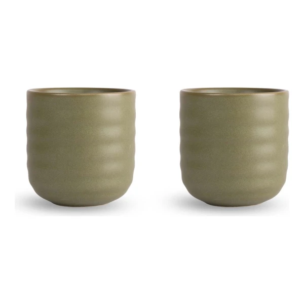 Sagaform Ellen Tasse 2er Pack 18cl Grün