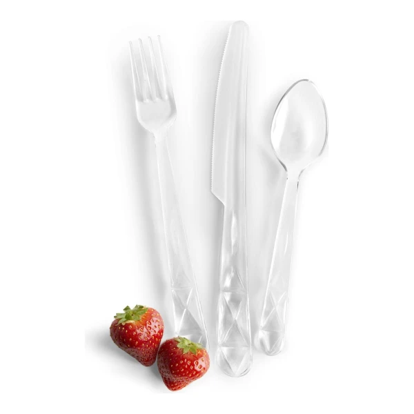 Sagaform Picknick Juni Besteckset 12 Teile Transparent