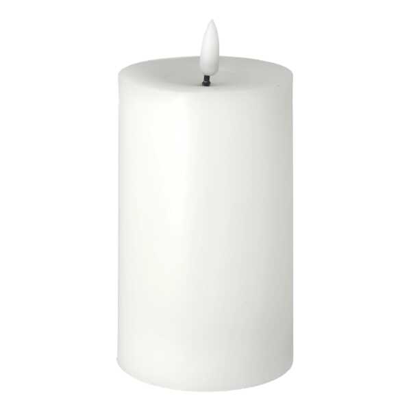 Scandi Essentials Bright Melt Blockkerze LED 15 cm Weiß