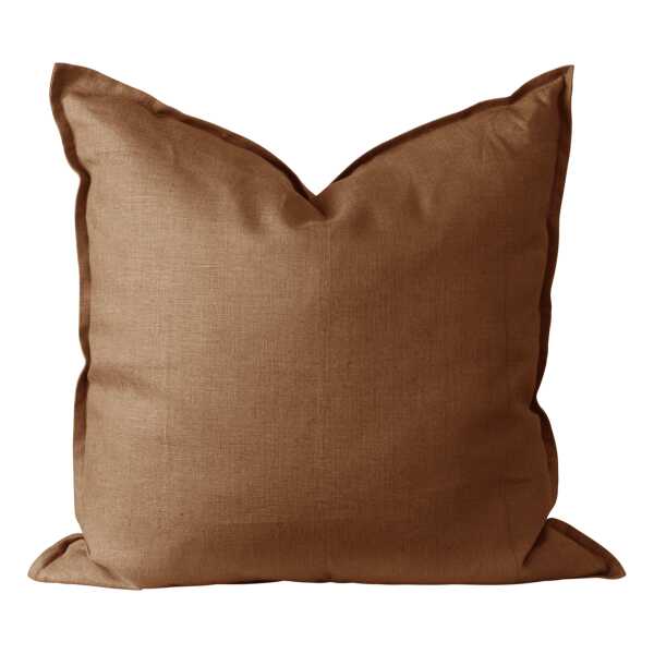 Scandi Living Calm Kissenbezug Leinen 50 x 50cm Almond Brown