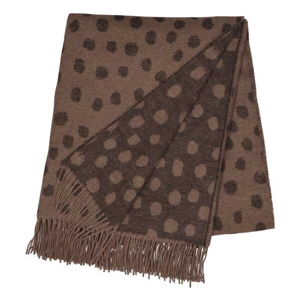 Scandi Living Droplets Baumwolldecke 130 x 185cm Braun