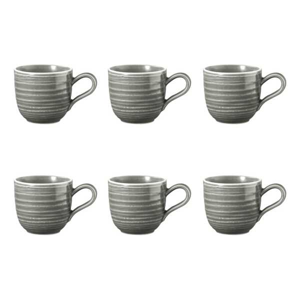 Seltmann Weiden Terra Espressotasse 9 cl 6er Pack Pearl Grey