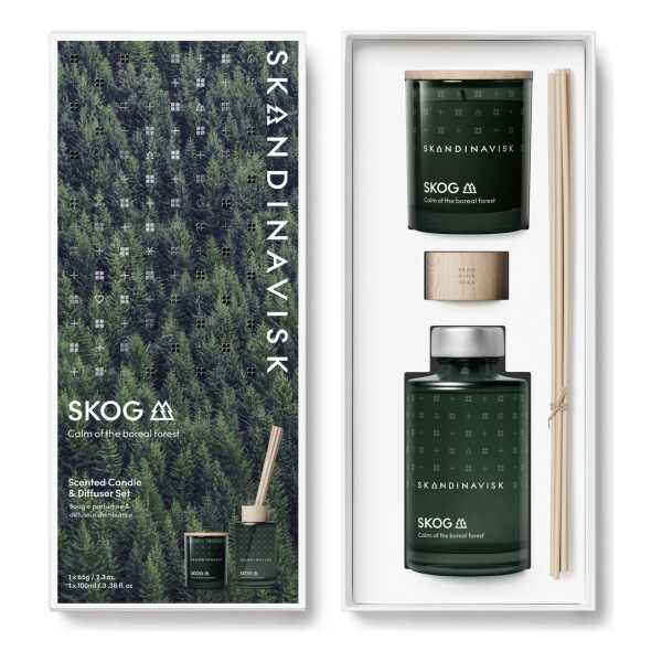 Skandinavisk SKOG Duftkerze & DuftstÀbchen 65 g + 100 ml