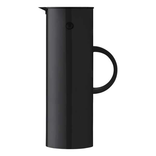 Stelton EM77 Stelton Isolierkanne 1 l Schwarz hochglanz
