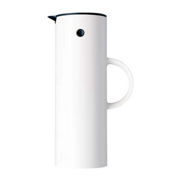 Stelton EM77 Stelton Isolierkanne 1 l Weiß hochglanz