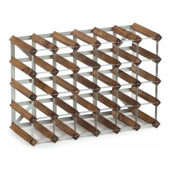 Traditional Wine Racks Traditional Wine racks Weinregal für 30 Flaschen erweiterbar Dunkle Eiche