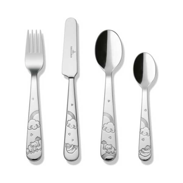 Villeroy & Boch Walk like an Elephant Kinderbesteck 4 Teile Edelstahl