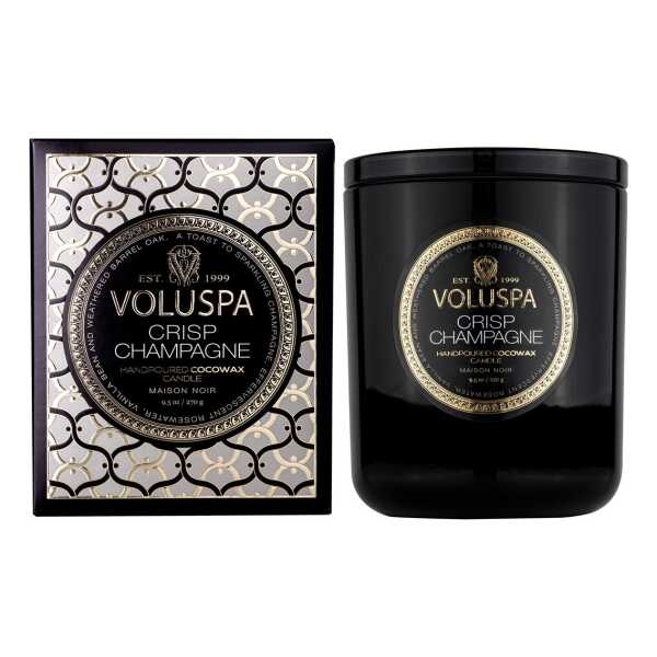 Voluspa Classic Maison Noir Duftkerze 60 Stunden Crisp Champagne