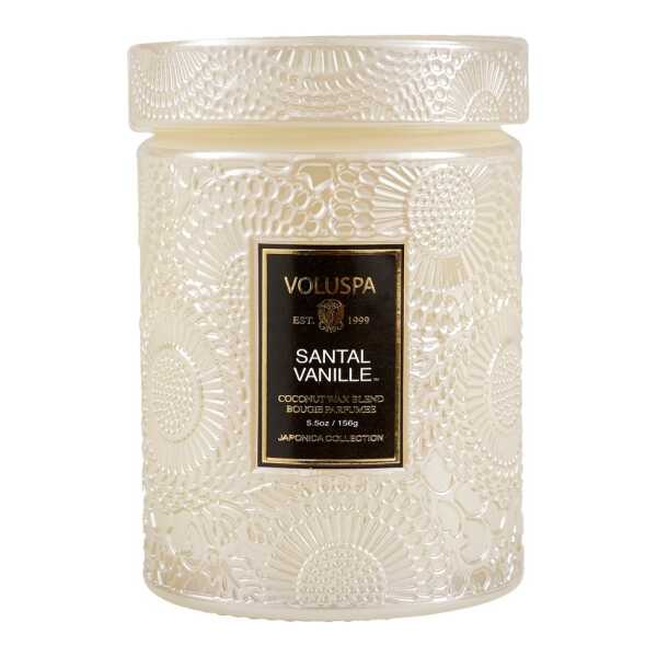 Voluspa Japonica Duftkerze in Glasdose 50 Stunden Santal Vanille
