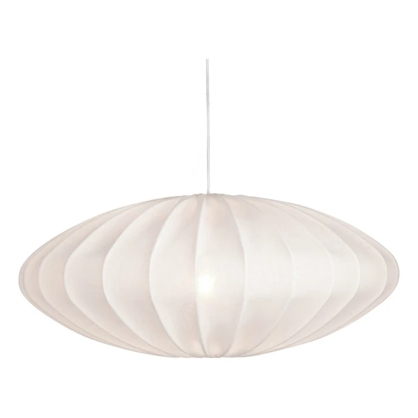 Watt & Veke Ellipse Lampenschirm 65cm Leinen Weiß
