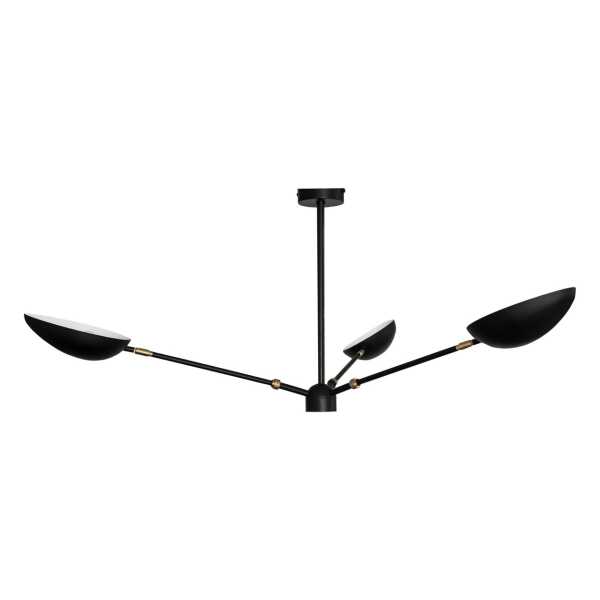Watt & Veke Spoon Pendelleuchte Matt schwarz, Messing