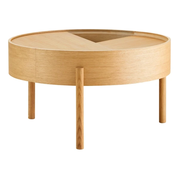 Woud Arc Beistelltisch Ø66cm Eiche geölt